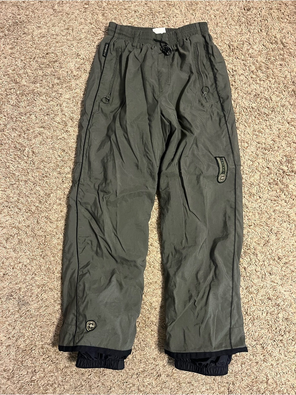 Women's Olive Green Outdoor Gorpcore Shell Pants